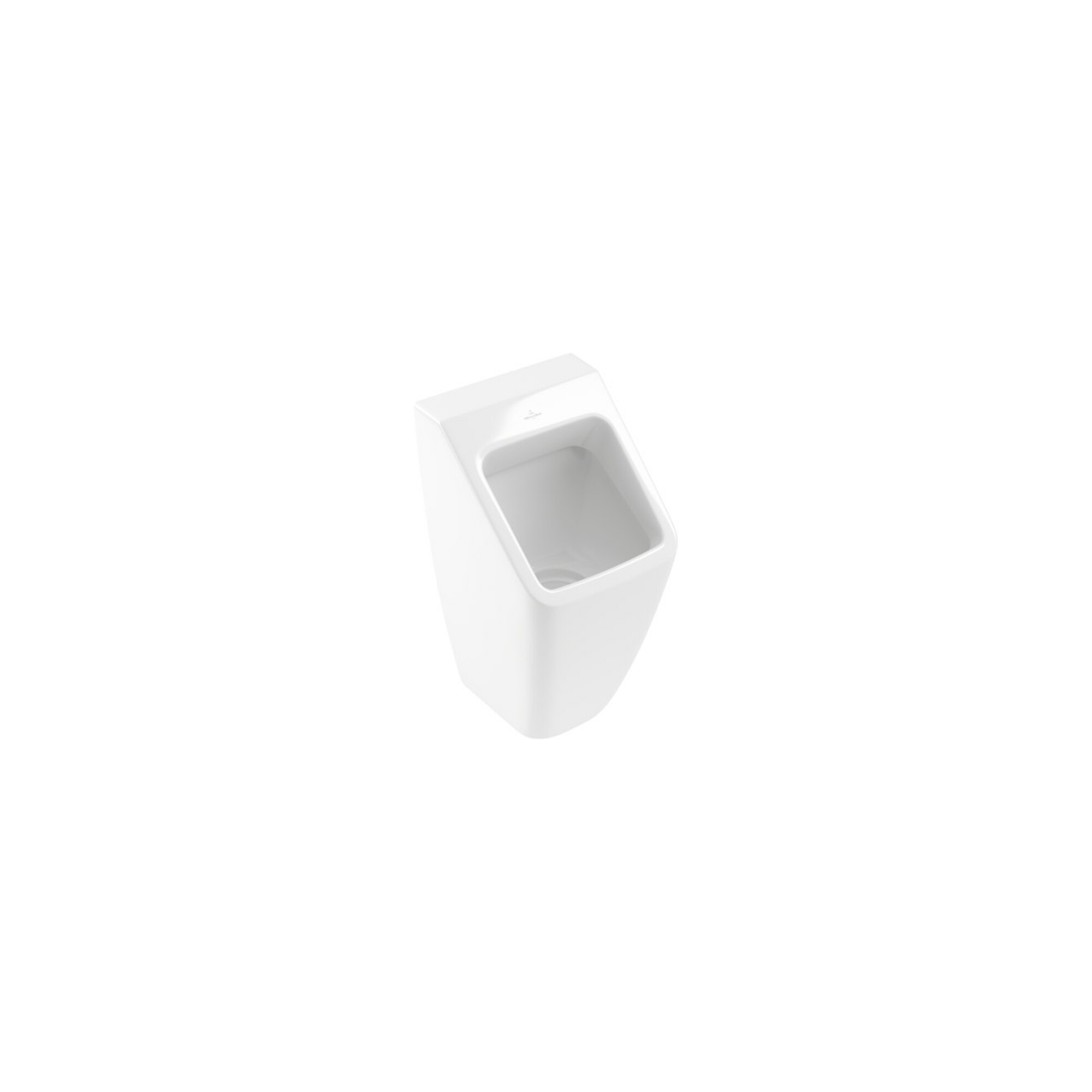 V&B Absaug-Urinal Architectura weiß, vorne gerade, Zu-/Ablauf verdeckt ; Villeroy & Boch