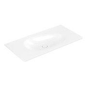 V&B Antao Meuble-lavabo 100x50 cm, angle, sans trop-plein, blanc C-plus