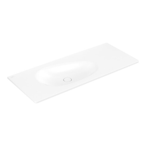 V&B Antao Meuble-lavabo 120x50 cm, angle, sans trop-plein, blanc C-plus