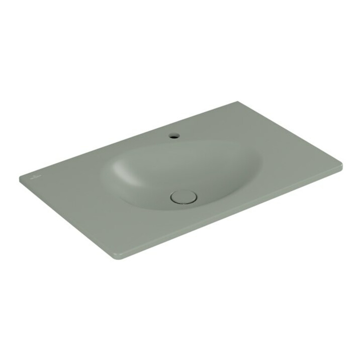 V&B Antao Meuble lavabo 80x50 cm, chêne, 1 tiroir, sans trop-plein, morning gre. C+