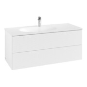 V&B Antao Meuble sous lavabo 118,8x50,4x49,3 cm, avec façade, blanc laqué