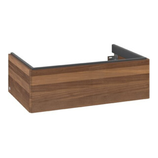 V&B Antao Meuble sous lavabo 78,8x25,6x49,6 cm, sans façade, noyer chaud
