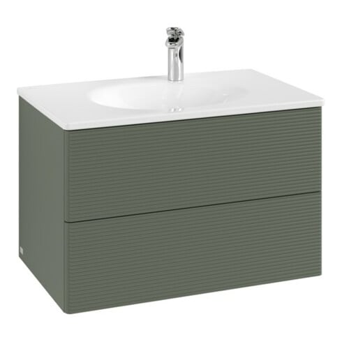 V&B Antao Meuble sous lavabo 78,8x50,4x49,6 cm, feuille verte, mat, laqué