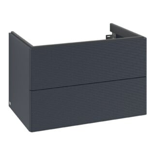 V&B Antao Meuble sous lavabo 78,8x50,4x49,6cm, avec façade, bleu mat avec laque