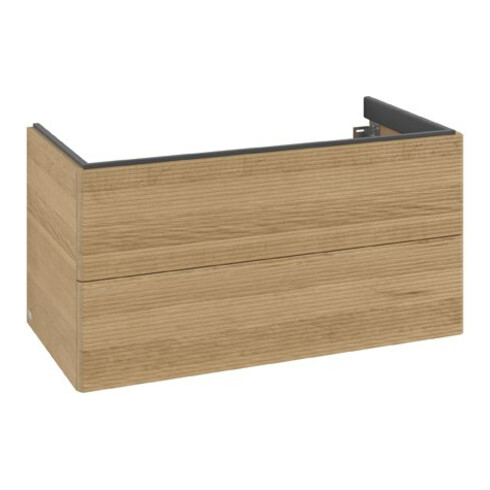 V&B Antao Meuble sous lavabo 99x50x50 cm, avec façade, chêne miel