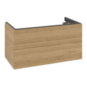 V&B Antao Meuble sous lavabo 99x50x50 cm, avec façade, chêne miel