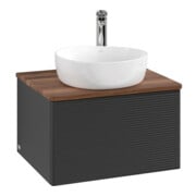 V&B Antao Meuble sous lavabo avec éclairage, structure de façade, 60x36x50cm, HL, WBP w. wal, bla m Lac-3