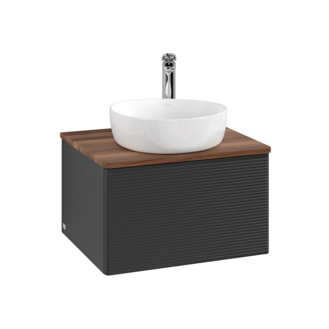 V&B Antao Meuble sous lavabo avec éclairage, structure de façade, 60x36x50cm, HL, WBP w. wal, bla m Lac