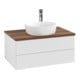 V&B Antao Meuble sous lavabo avec structure de façade - éclairage 80x36x50cm, HL, WBP blanc brillant wal-3