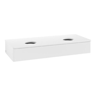 V&B Antao Meuble sous lavabo sans structure de façade 120x19x50cm, couleur WBP Lac, blanc avec Lac