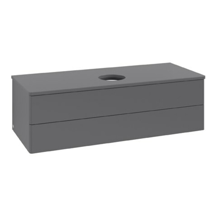 V&B Antao Meuble sous lavabo sans structure de façade 120x36x50cm, WBP Laqué, Anthracite m Laqué