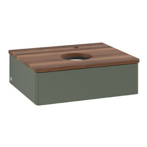 V&B Antao Meuble sous-lavabo sans structure de façade 60x19x50cm, HL, WBP w wa, lea gre. m Lac