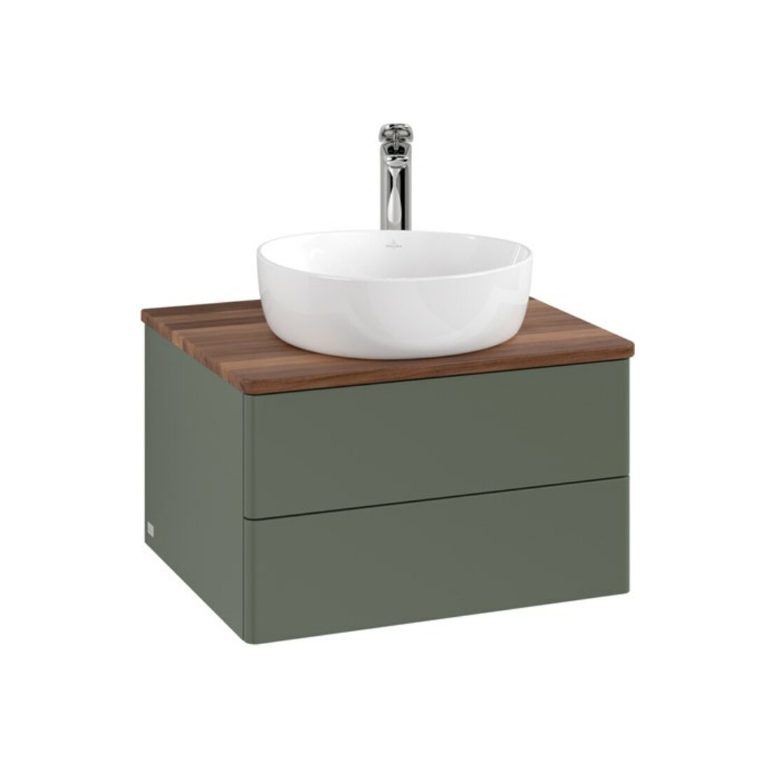 V&B Antao Meuble sous lavabo sans structure de façade - Éclairage 60x36x50cm, HL, WBP w wa, lea gre. m Lac