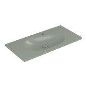 V&B Antao meuble vasque 100x50 cm, chêne, 1 tiroir, avec plan vasque, gris mat C+