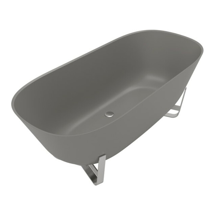 V&B Antheus Baignoire 175x80 cm, autoportante, gris