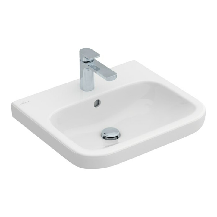 V&B Architectura Lavabo 55x47 cm, blanc C+, 1 trou robinet, avec trop-plein