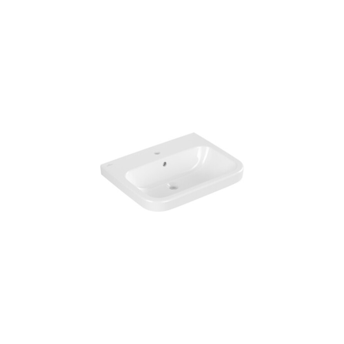 V&B Architectura Lavabo 60x47cm, 1 trou robinet, avec trop-plein, blanc