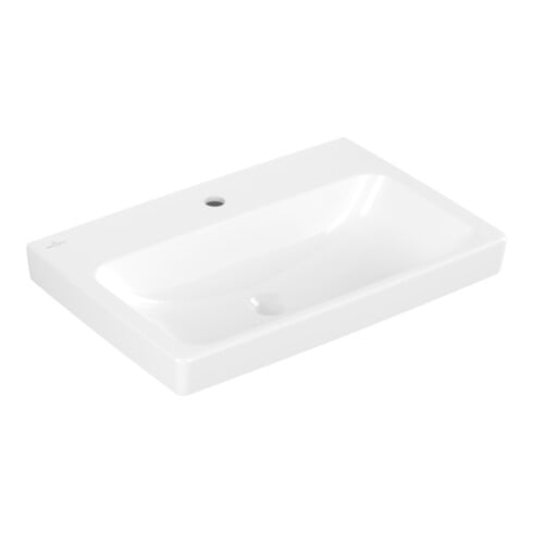 V&B Architectura Lavabo 65x44,5 cm, 1 trou robinet, sans trop-plein, blanc