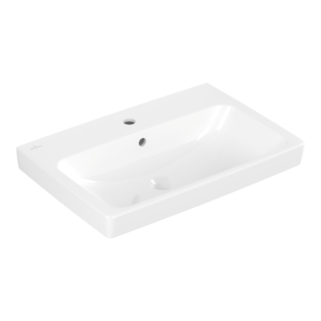 V&B Architectura Lavabo 65x44,5 cm, gs, 1 trou robinet, avec trop-plein, blanc A-bac C+