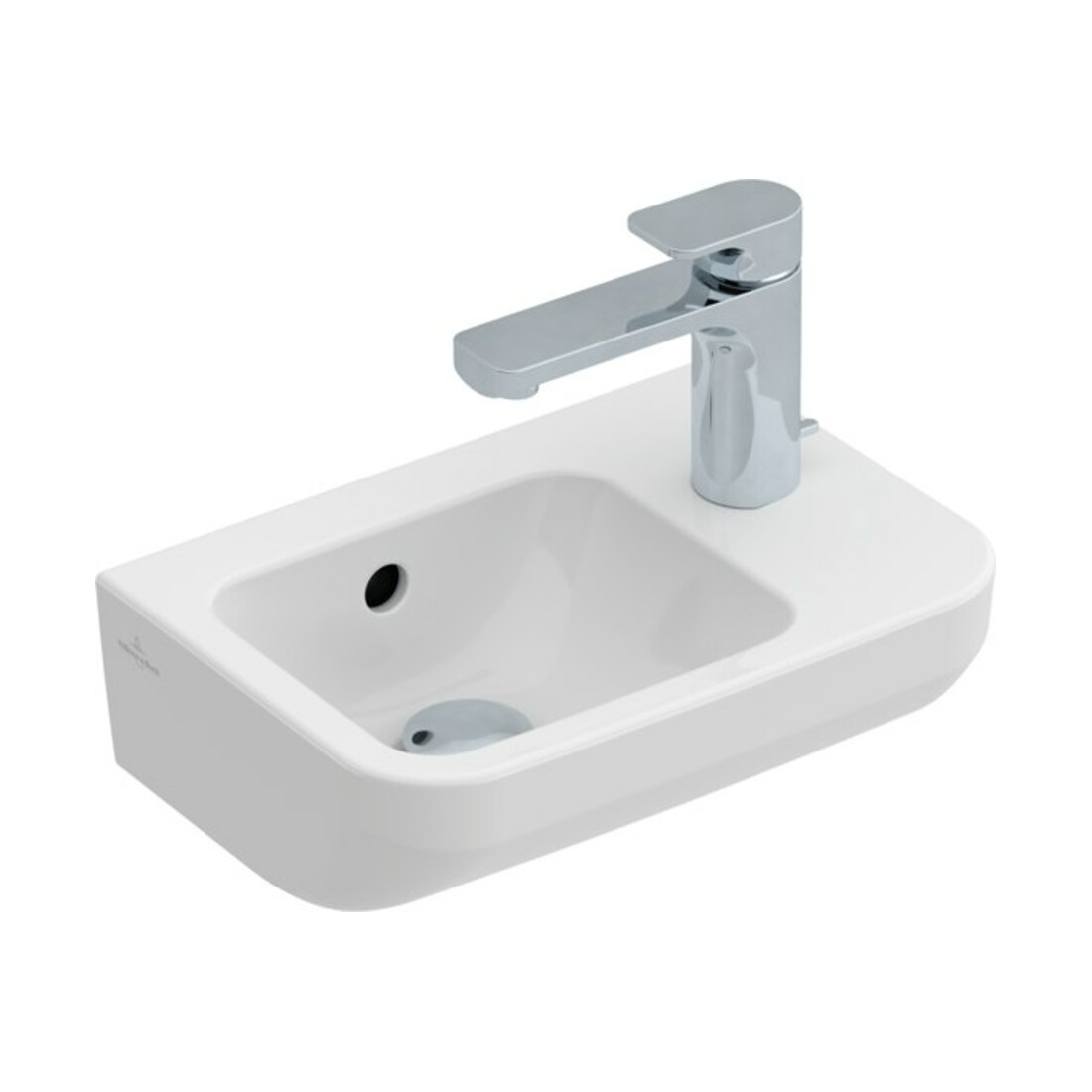 V&B Architectura Lavabo à main 36x26 cm, 1 trou de robinet, avec trop-plein, blanc