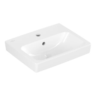 V&B Architectura lavabo à main 45x36,5 cm, B avec 1 robinet, avec trop-plein, blanc C+