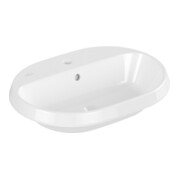 V&B Architectura lavabo encastré 60x45 cm, ovale, 1 trou, avec trop-plein, blanc