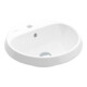 V&B Architectura lavabo encastré d 45 cm, rond, 1 trou robinet, avec trop-plein, blanc-1