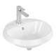 V&B Architectura lavabo encastré d 45 cm, rond, 1 trou robinet, sans trop-plein, blanc C-plus-1