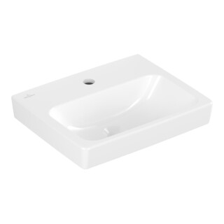 V&B Architectura Lavabo mural 45x36,5 cm, B avec 1 trou de robinet, sans trop-plein, blanc