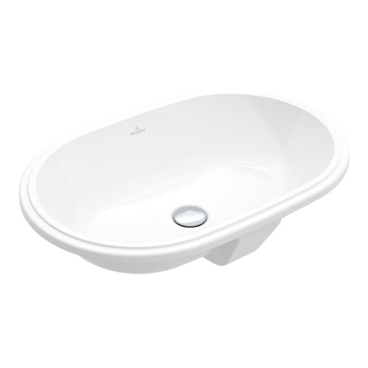 V&B Architectura lavabo sous-plan 57x37 cm, ovale, avec trop-plein, blanc C-plus