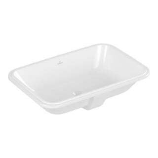 V&B Architectura Lavabo sous-plan 57x37cm, carré, avec trop-plein, blanc C-plus