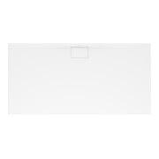 V&B Architectura Metalrim Bac à douche 140x90x4,8cm, Blanc pierre