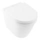 V&B Architectura WC sur pied, cuvette à chasse profonde 37x54cm, sans rebord, D-Flush, blanc C-plus-1