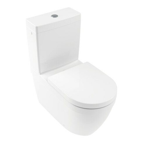 V&B Architectura WC sur pied, cuvette à chasse profonde 37x70 cm, f Kombi, évac. horizont., blanc C-plus