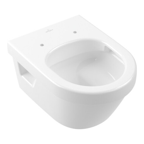 V&B Architectura WC suspendu, cuvette à chasse basse 35x48cm, ovale, sans rebord, D-Flush, avec abattant C+