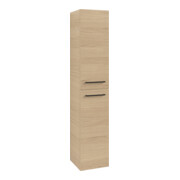 V&B Armoire haute Avento 35x176x40,4 cm, 2 portes, droite, blanc brillant, Nord Oa
