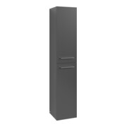 V&B Armoire haute Avento 35x176x40,4 cm, 2 portes, droite, verre graphitée