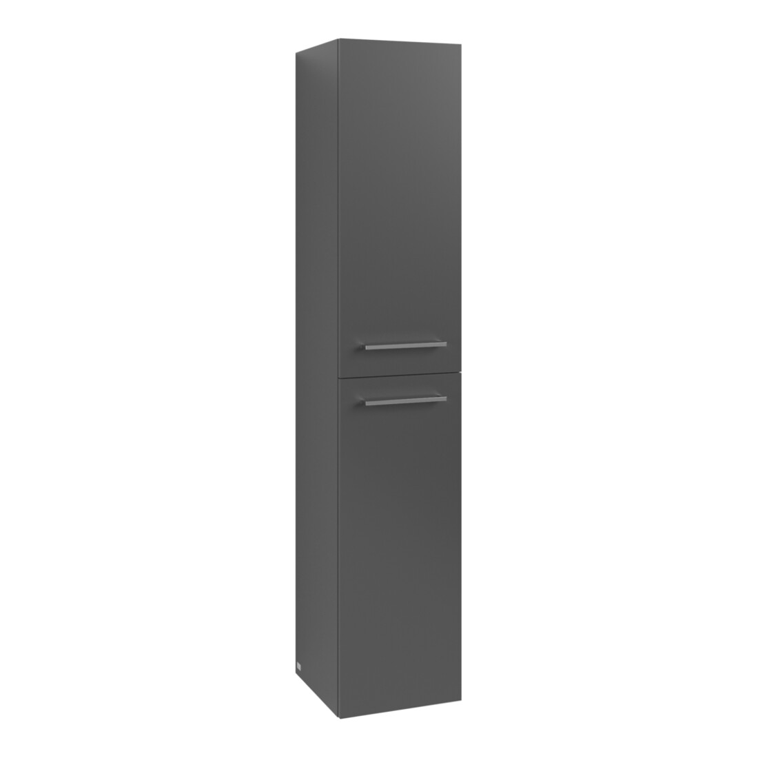 V&B Armoire haute Avento 35x176x40,4 cm, 2 portes, droite, verre graphitée