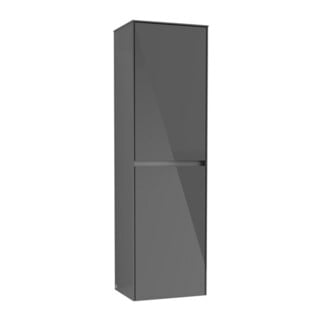 V&B Armoire haute Collaro 45,4x153,8x34,9cm, côté raccord, gris brillant