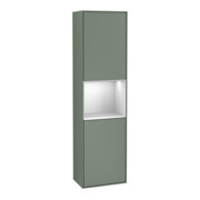 V&B Armoire haute Éclairage mural Finion 41,8x151,6cm, d, Rg w m Lac, Oli. m Lac