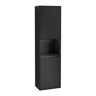 V&B Armoire haute Éclairage mural Finion 41,8x151,6cm, dr, Rg bleu mat Lac, bleu mat Lac