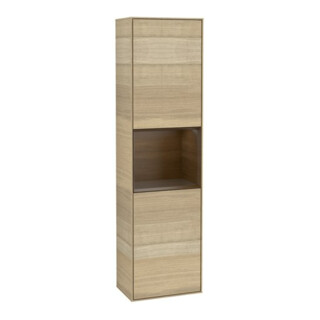 V&B Armoire haute Éclairage mural Finion 41,8x151,6cm, droite, placage Oa Veneer