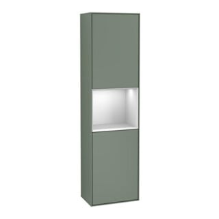 V&B Armoire haute Éclairage mural Finion 41,8x151,6cm, l, Rg w m Lac, Oli. m Lac
