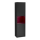 V&B Armoire haute Finion 41,8x151,6 cm, G, laqué noir m. Lac-1