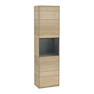 V&B Armoire haute Finion 41,8x151,6 cm, g, Rg md bl. avec laque, Oa ven