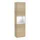 V&B Armoire haute Finion 41,8x151,6 cm, r, étagère glo blanc laqué, Oa ven-1