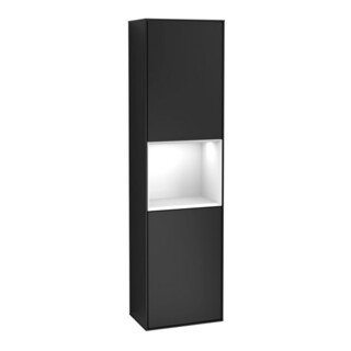 V&B Armoire haute Finion 41,8x151,6cm, d, Rg g bl. Lac, bla m Lac