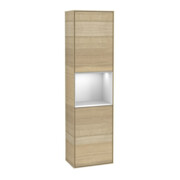 V&B Armoire haute Finion 41,8x151,6cm, droite, blanc brillant, poignée Oa ven