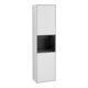 V&B Armoire haute Finion 41,8x151,6cm, droite, bleu mat laqué, blanc laqué-1