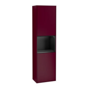 V&B Armoire haute Finion 41,8x151,6cm, droite, étagère bleue, laquée, poignée métal